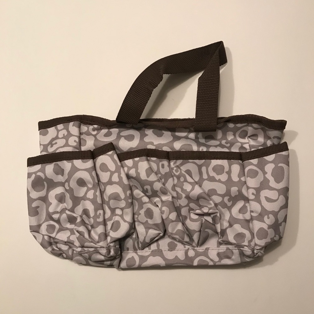 Thirty-One Mini Organizer in tan and white